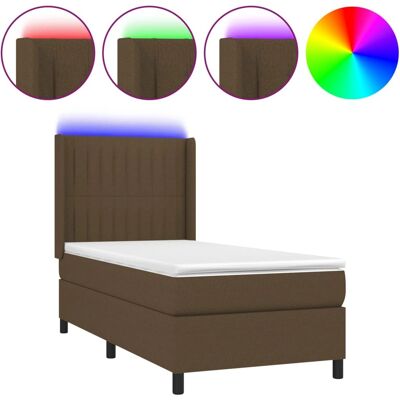 VidaXL Bett mit LED, Verstellbares Kopfteil - Bett VidaXL Bett mit LED, Verstellbares Kopfteil - Bett