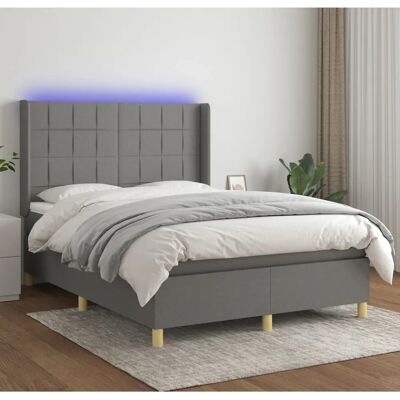 MAISONCHIC Bett mit Matratze und LED - 140x190cm - Bett MAISONCHIC Bett mit Matratze und LED - 140x190cm - Bett