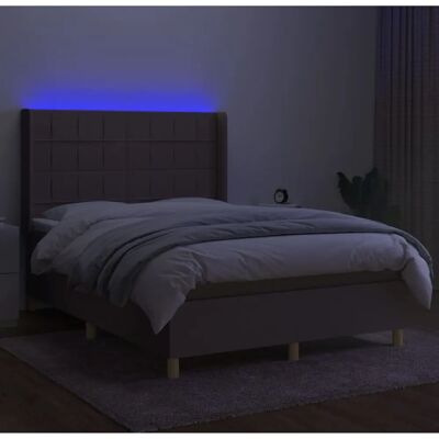 MAISONCHIC Boxspringbett mit Matratze und LED - Bett 140x190 cm MAISONCHIC Boxspringbett mit Matratze und LED - Bett 140x190 cm