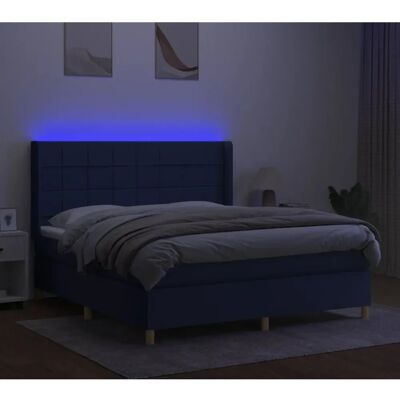 Lit en tissu bleu avec LED - Type de lit vidaXL - Publicité Lit en tissu bleu avec LED - Type de lit vidaXL - Publicité