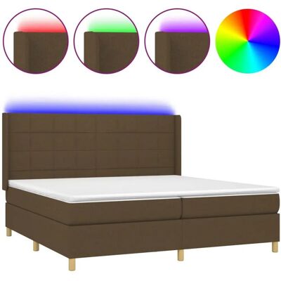 vidaXL 3138904 Bett - Dunkelbraun - Modernt Boxspringbett vidaXL 3138904 Bett - Dunkelbraun - Modernt Boxspringbett