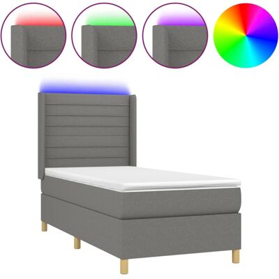 VidaXL Bett mit LED - Unterstützung und verstellbares Kopfteil VidaXL Bett mit LED - Unterstützung und verstellbares Kopfteil