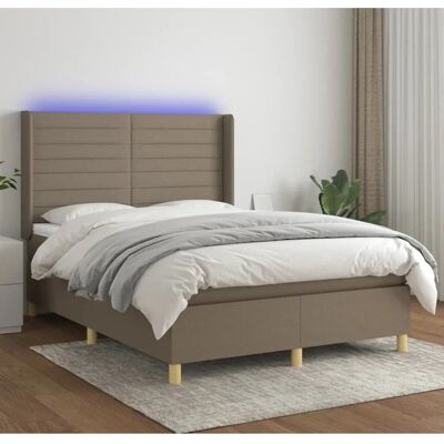 Maisonchic Verstellbares Bett mit LED-Beleuchtung - Taschenfederkernmatratze Maisonchic Verstellbares Bett mit LED-Beleuchtung - Taschenfederkernmatratze
