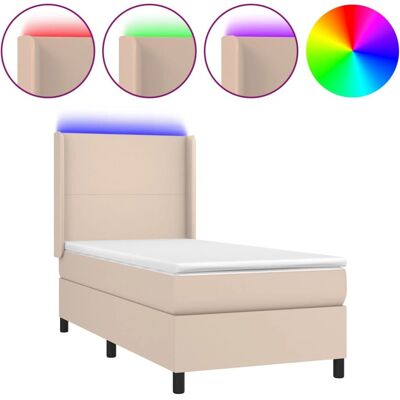 vidaXL Bett mit LED - Moderner langlebiger Rahmen vidaXL Bett mit LED - Moderner langlebiger Rahmen