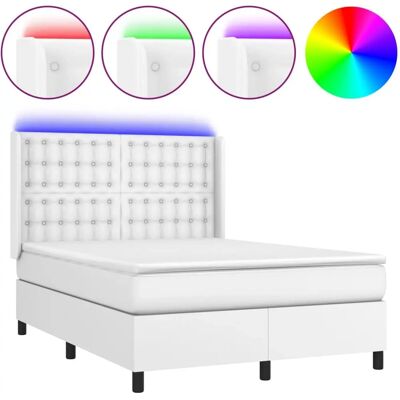 vidaXL Bett 3139368 - Einzelbett mit LED & Matratze vidaXL Bett 3139368 - Einzelbett mit LED & Matratze