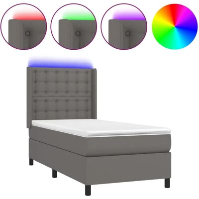 vidaXL Bett mit LED, 100x200cm - Bett vidaXL Bett mit LED, 100x200cm - Bett