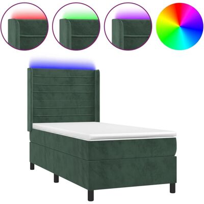 Lit en velours ajustable avec LED - Lit Lit en velours ajustable avec LED - Lit