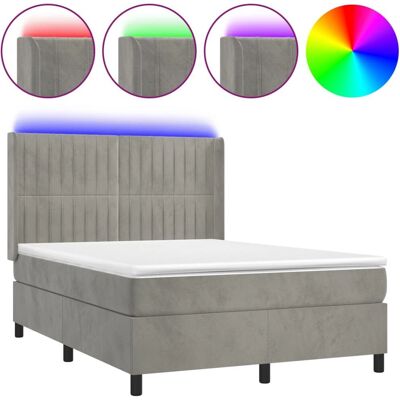 vidaXL Bett mit LED - 140x190 cm vidaXL Bett mit LED - 140x190 cm