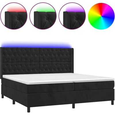 Maisonchic - Samtbett mit LED - 200x200cm - Bett Maisonchic - Samtbett mit LED - 200x200cm - Bett