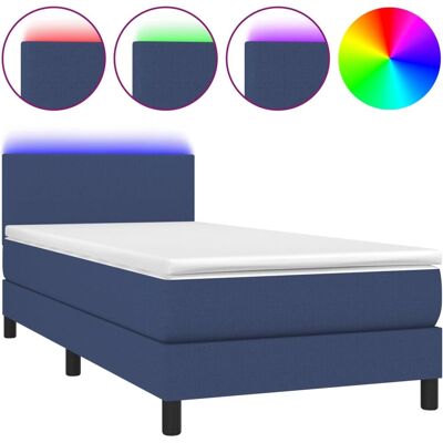 VidaXL Bett mit verstellbarem Kopfteil, LED, Taschenfederkernmatratze - Bett VidaXL Bett mit verstellbarem Kopfteil, LED, Taschenfederkernmatratze - Bett