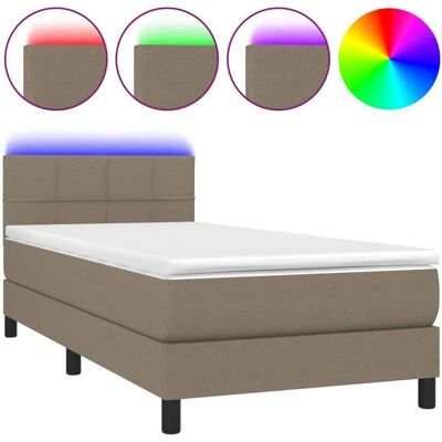 Cama VidaXL con LED - Cama, Taupe, Modelo 3133113 Cama VidaXL con LED - Cama, Taupe, Modelo 3133113