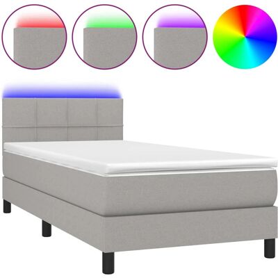 vidaXL Boxspringbett mit LED - Bett vidaXL Boxspringbett mit LED - Bett