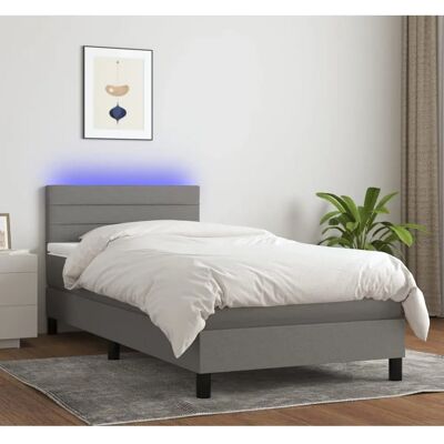 MAISONCHIC Dunkelgraues Verstellbares Bett mit LED - Bett MAISONCHIC Dunkelgraues Verstellbares Bett mit LED - Bett