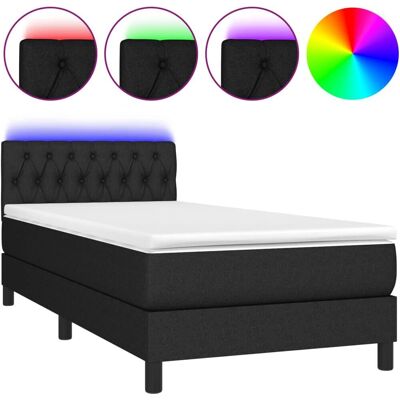 vidaXL Bett mit Matratze & LED - Bett vidaXL Bett mit Matratze & LED - Bett
