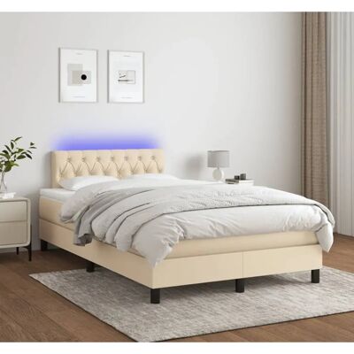 vidaxl Boxspringbett mit LED & Matratze - Bett vidaxl Boxspringbett mit LED & Matratze - Bett