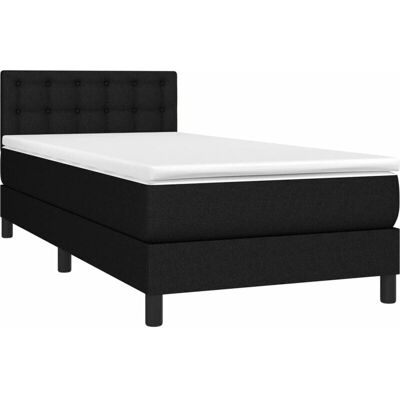 vidaXL Schwarzes verstellbares Bett mit LED - Bett vidaXL Schwarzes verstellbares Bett mit LED - Bett