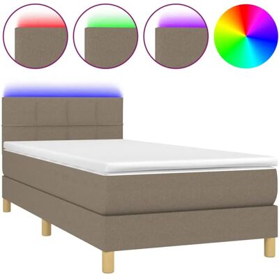vidaXL 3133737 Bett - Verstellbares Kopfteil - Taschenfederkernmatratze - LED-Beleuchtung vidaXL 3133737 Bett - Verstellbares Kopfteil - Taschenfederkernmatratze - LED-Beleuchtung