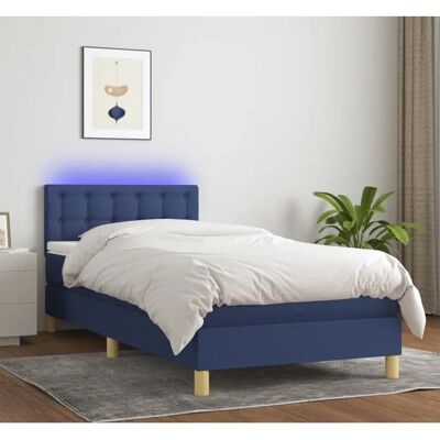 Maisonchic Blaues Bett mit Matratze & LED - Bett Maisonchic Blaues Bett mit Matratze & LED - Bett
