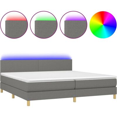 vidaXL Boxspringbett mit LED - Bett vidaXL Boxspringbett mit LED - Bett