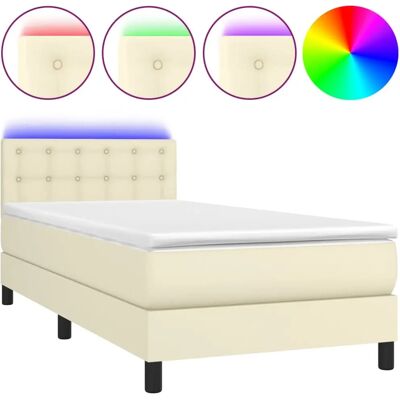 vidaXL Bett 3134203 mit LED & Matratze - Verstellbares Kopfteil vidaXL Bett 3134203 mit LED & Matratze - Verstellbares Kopfteil