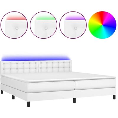 vidaXL 3134244 Lit avec Matelas & LED - Lit - Publicité vidaXL 3134244 Lit avec Matelas & LED - Lit - Publicité