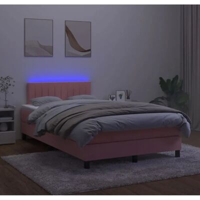 MAISONCHIC Rosa Samtbetten mit LED und Federkern - Bett MAISONCHIC Rosa Samtbetten mit LED und Federkern - Bett