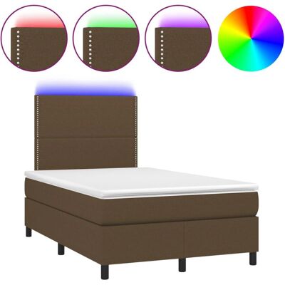 vidaXL Bett mit LED, Modell 3134784, Braun, Moderner Stil vidaXL Bett mit LED, Modell 3134784, Braun, Moderner Stil
