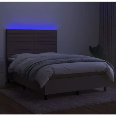 Maisonchic Modell 140x190cm Taupe Bett mit LED-Lichtern Maisonchic Modell 140x190cm Taupe Bett mit LED-Lichtern
