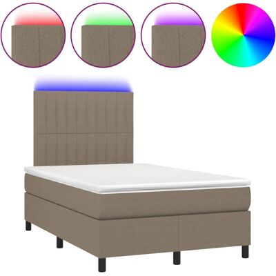 VidaXL Bett - Verstellbar Taupe mit LED & Taschenfederkern VidaXL Bett - Verstellbar Taupe mit LED & Taschenfederkern