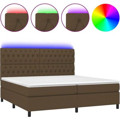 vidaXL Boxspringbett mit Matratze & LED - Modernes Design vidaXL Boxspringbett mit Matratze & LED - Modernes Design