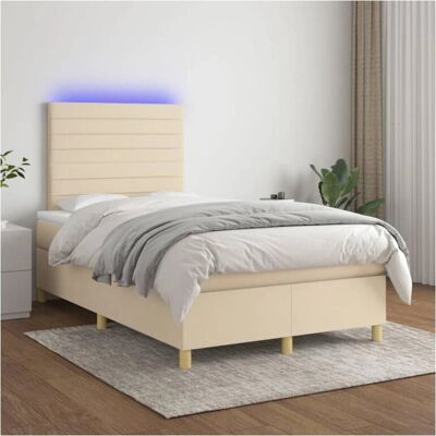 MAISONCHIC Seng med Madras & LED - Creme 120x200cm MAISONCHIC Seng med Madras & LED - Creme 120x200cm