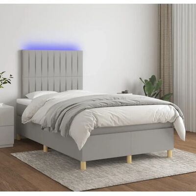 Maisonchic Bett mit LED - Taschenfederkern, Verstellbares Kopfteil - Bett, 120x200cm Maisonchic Bett mit LED - Taschenfederkern, Verstellbares Kopfteil - Bett, 120x200cm
