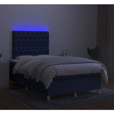 MAISONCHIC - Bett mit Matratze & LED, Blau 120x200cm - Bett MAISONCHIC - Bett mit Matratze & LED, Blau 120x200cm - Bett