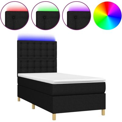 MAISONCHIC Schwarzes verstellbares Bett mit LED - Bett MAISONCHIC Schwarzes verstellbares Bett mit LED - Bett