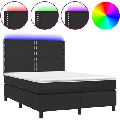 MAISONCHIC Bett Modell 140x190cm - Langlebiges Kunstleder, Verstellbares Kopfteil, Bunte LED MAISONCHIC Bett Modell 140x190cm - Langlebiges Kunstleder, Verstellbares Kopfteil, Bunte LED