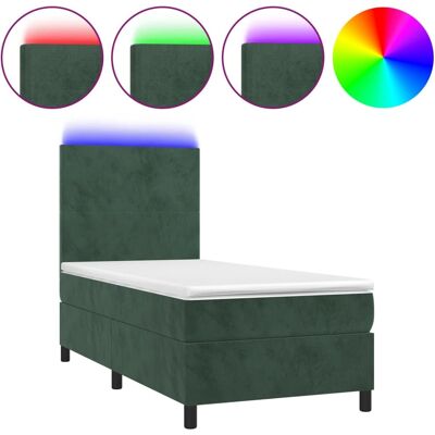 VidaXL Verstellbares Bett mit LED - 90x200 cm VidaXL Verstellbares Bett mit LED - 90x200 cm