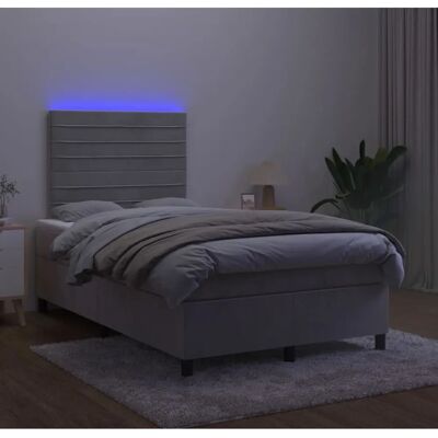MAISONCHIC Bett mit LED-Licht - Erwachsenes Taschenfederkern MAISONCHIC Bett mit LED-Licht - Erwachsenes Taschenfederkern