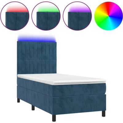 vidaXL Bett mit LED und Matratze - Modernes Design vidaXL Bett mit LED und Matratze - Modernes Design