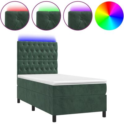VidaXL Modell 3136272 Dunkelgrünes Samtbetten - Bett VidaXL Modell 3136272 Dunkelgrünes Samtbetten - Bett