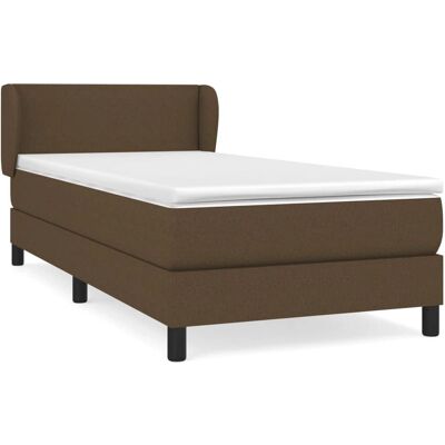 vidaXL Mørkebrun boxspring - 80x200cm vidaXL Mørkebrun boxspring - 80x200cm
