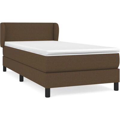 vidaXL Dunkelbraunes Bett mit Verstellbarem Kopfteil - Bett vidaXL Dunkelbraunes Bett mit Verstellbarem Kopfteil - Bett