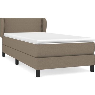 vidaXL Boxspringbett mit verstellbarem Kopfteil - Langlebiger Stoff, Taschenfeder, Mittelfest vidaXL Boxspringbett mit verstellbarem Kopfteil - Langlebiger Stoff, Taschenfeder, Mittelfest