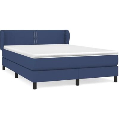 vidaXL Bett mit Matratze - Blau, 140x200 cm, Modell 3126171 vidaXL Bett mit Matratze - Blau, 140x200 cm, Modell 3126171