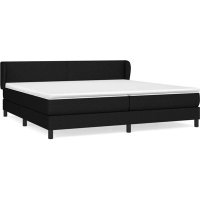 vidaXL Schwarzes Boxspringbett - Matratze & Rahmen - Bett vidaXL Schwarzes Boxspringbett - Matratze & Rahmen - Bett