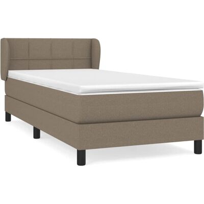 vidaXL Boxspringbett mit Matratze - Taupe - Bett vidaXL Boxspringbett mit Matratze - Taupe - Bett