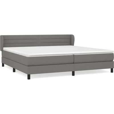 vidaXL 3126262 Bett - Dunkelgrau - Federkernmatratze - 180x200cm vidaXL 3126262 Bett - Dunkelgrau - Federkernmatratze - 180x200cm