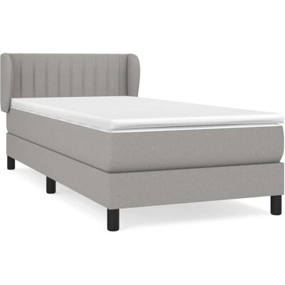 VidaXL Bett - Hellgrau - Taschenfederkern VidaXL Bett - Hellgrau - Taschenfederkern