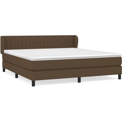 vidaXL Boxspringbett Mit Matratze Stoff Dunkelbraun Größe: 180 x 200 cm Modell: Ver - Bett vidaXL Boxspringbett Mit Matratze Stoff Dunkelbraun Größe: 180 x 200 cm Modell: Ver - Bett