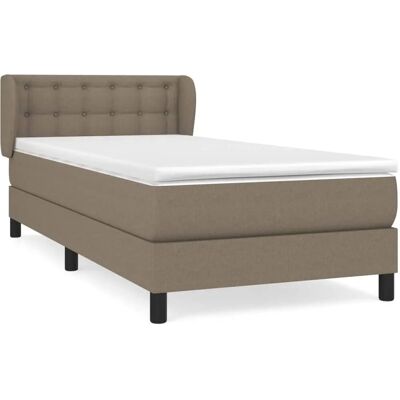 vidaXL Boxspring seng med madras 80x200 cm taupe vidaXL Boxspring seng med madras 80x200 cm taupe