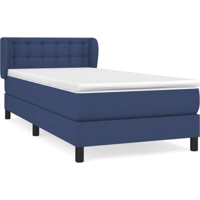 vidaXL Blaues Boxspringbett 80x200cm vidaXL Blaues Boxspringbett 80x200cm